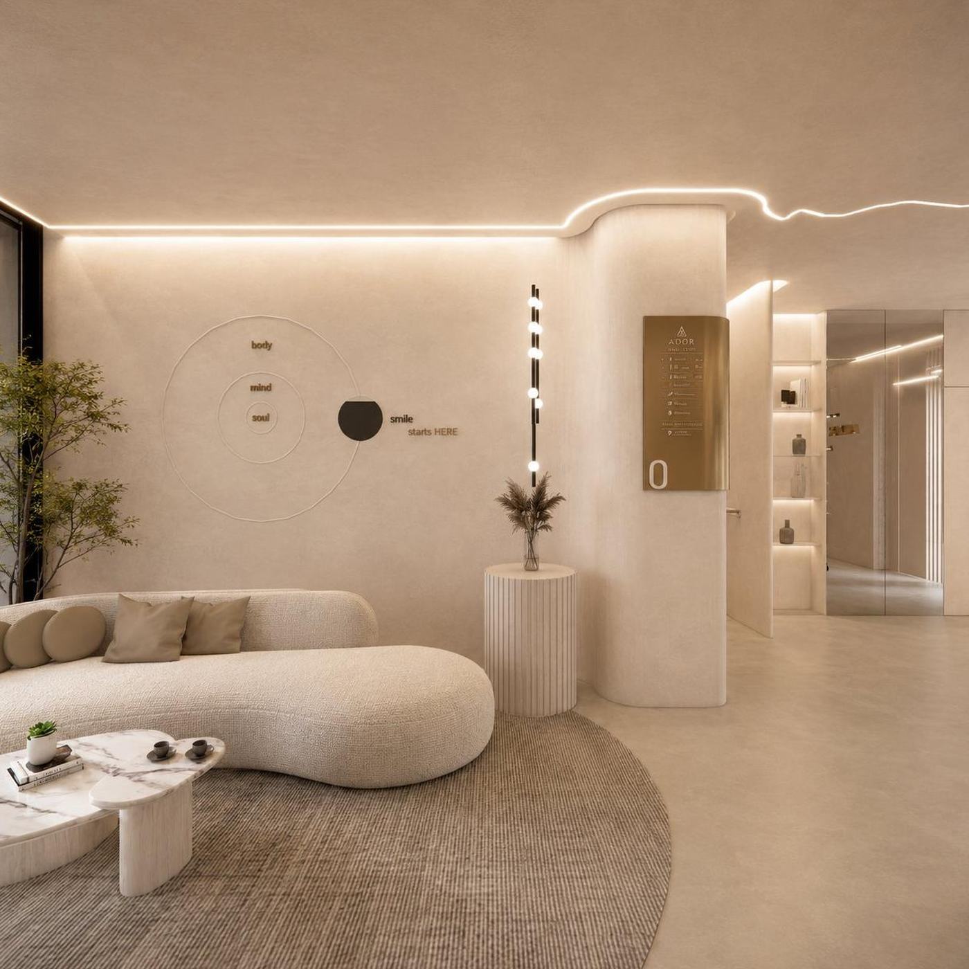 Sala d'attesa della clinica